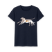 Navy Blue Printed T-shirt Front