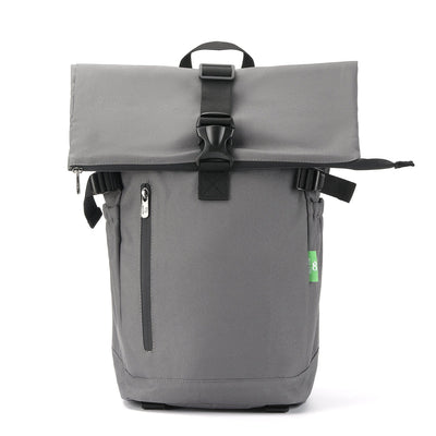 Recycled Canvas Rollup Backpack - Eco Chic - Greys
