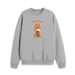 Athletic Grey Printed Sweater Front