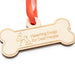 Hearing Dog Wooden Hanging Decoration - Bone shaped