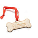 Hearing Dog Wooden Hanging Decoration - Bone shaped