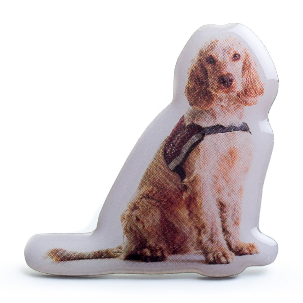 Dog Lily Pin Badge
