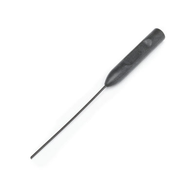 Oto-fresh hearing aid vent cleaner with handle on white background