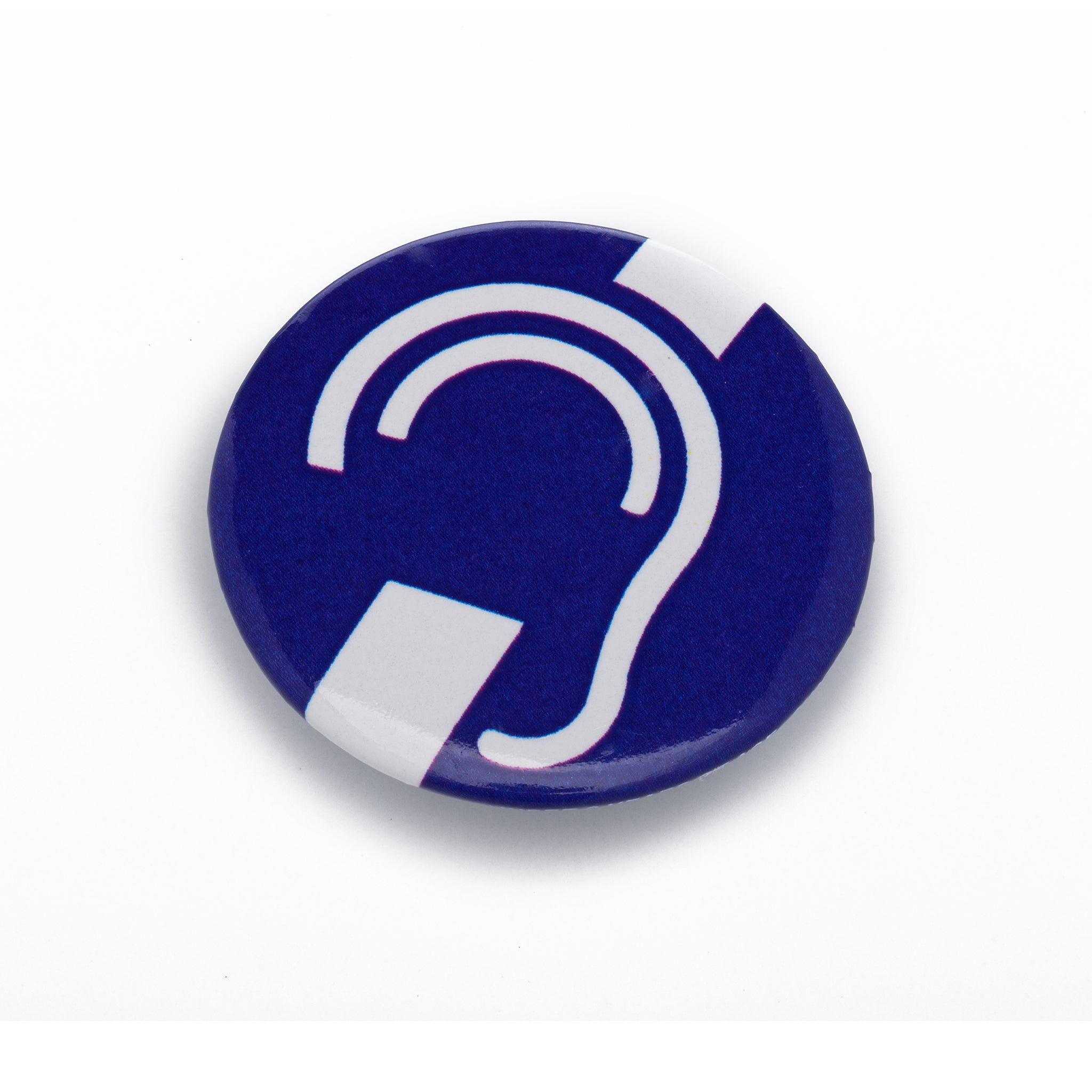 International Deaf Symbol pin badge